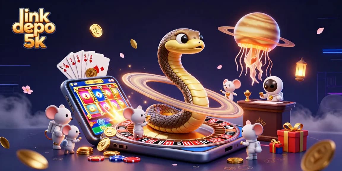 Experience excitement with link depo 5k as tiny mice bet on roulette wheel segments in a vibrant cosmic casino.