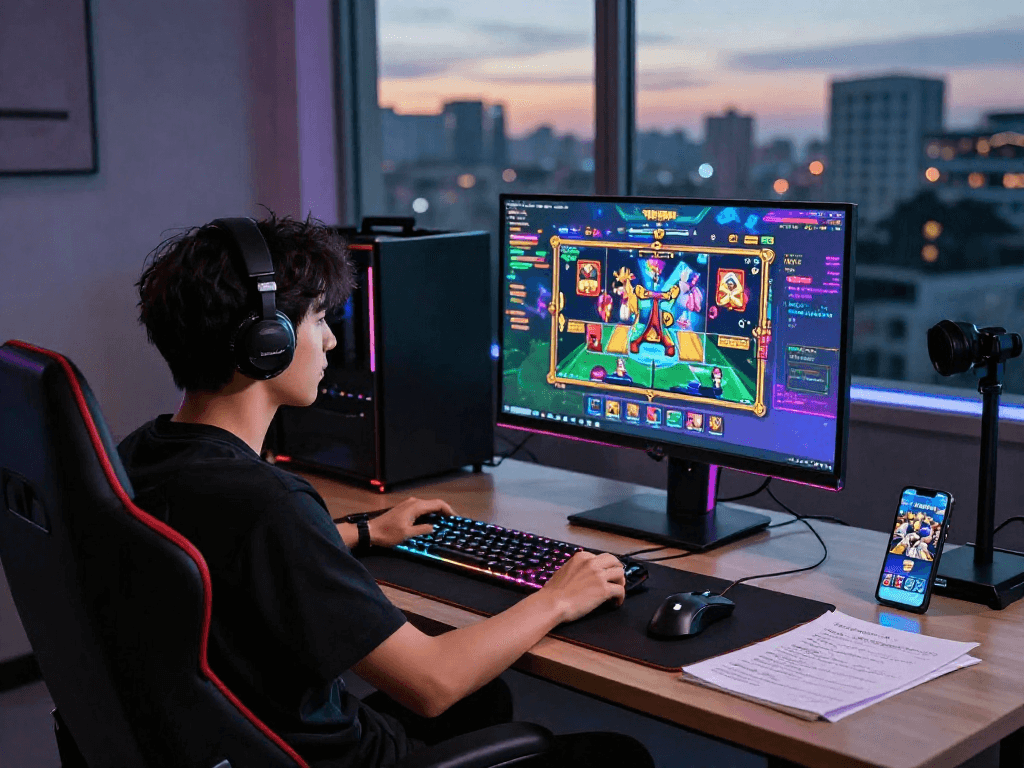 Exciting online gaming environment featuring link alternatif raja328 with vibrant graphics and immersive gaming setup.