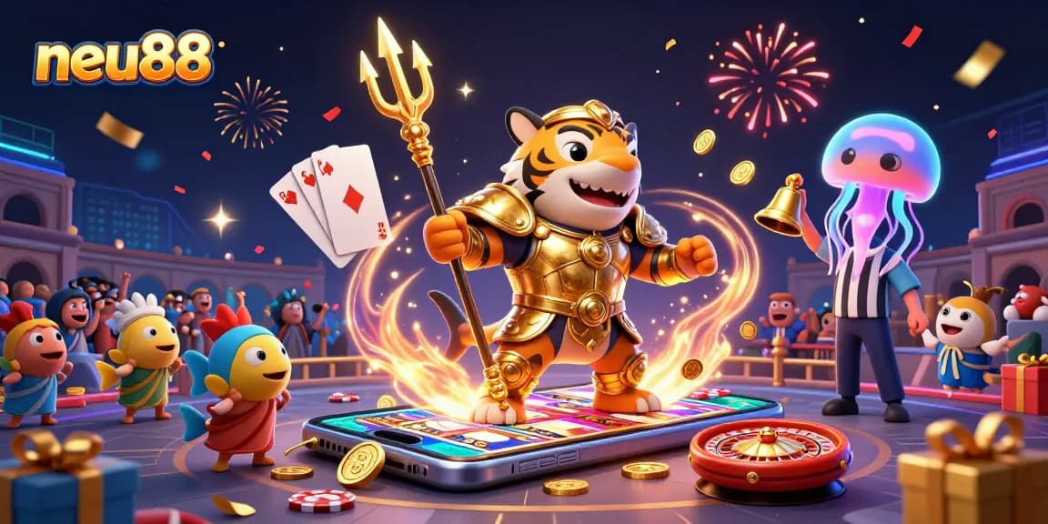 Play thrilling slot games at neu88 with fun 3D visuals and action-packed gambling elements.