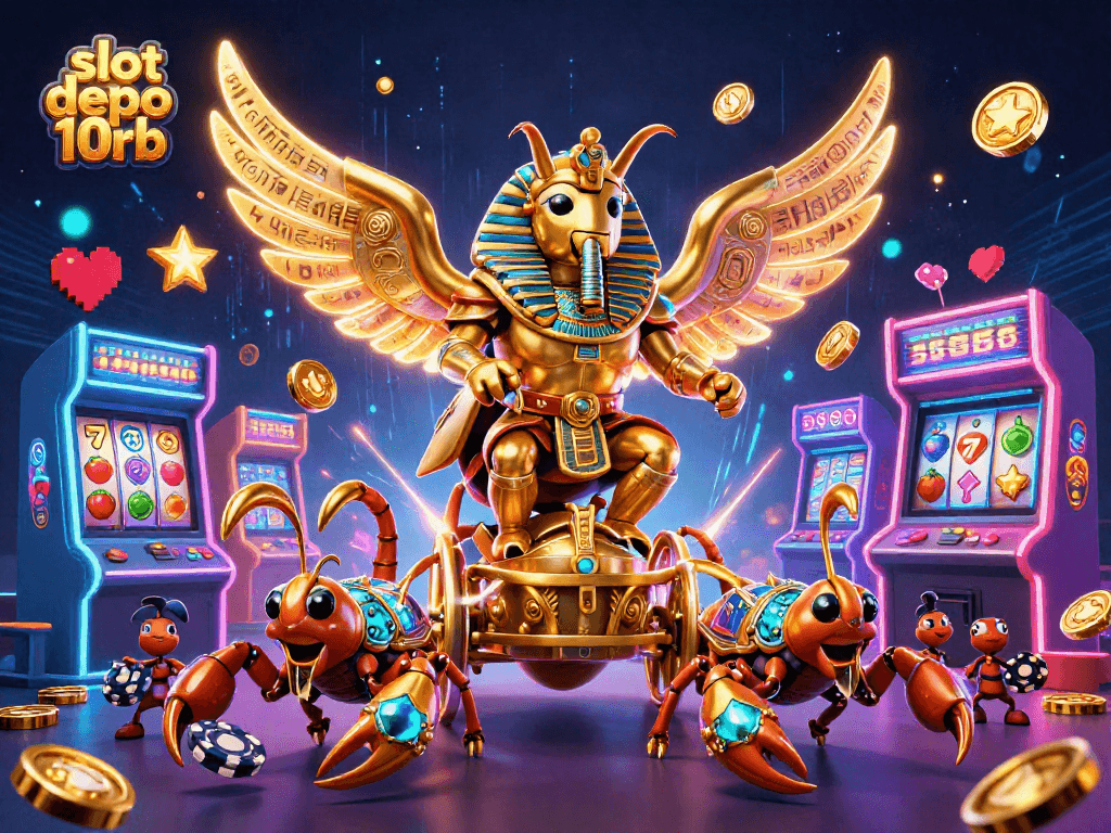 Engage with exciting slot depo 10rb action featuring vibrant casino elements and dynamic characters.