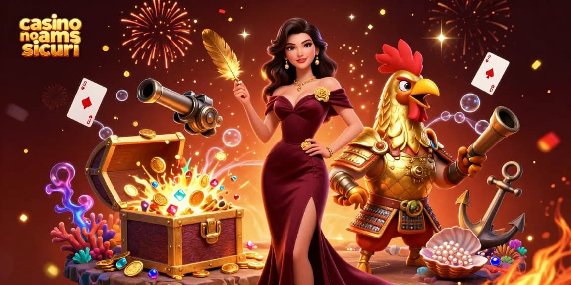 Unisciti all'azione emozionante nei casino non aams sicuri con personaggi glamour tra tesori dorati ed effetti infuocati.