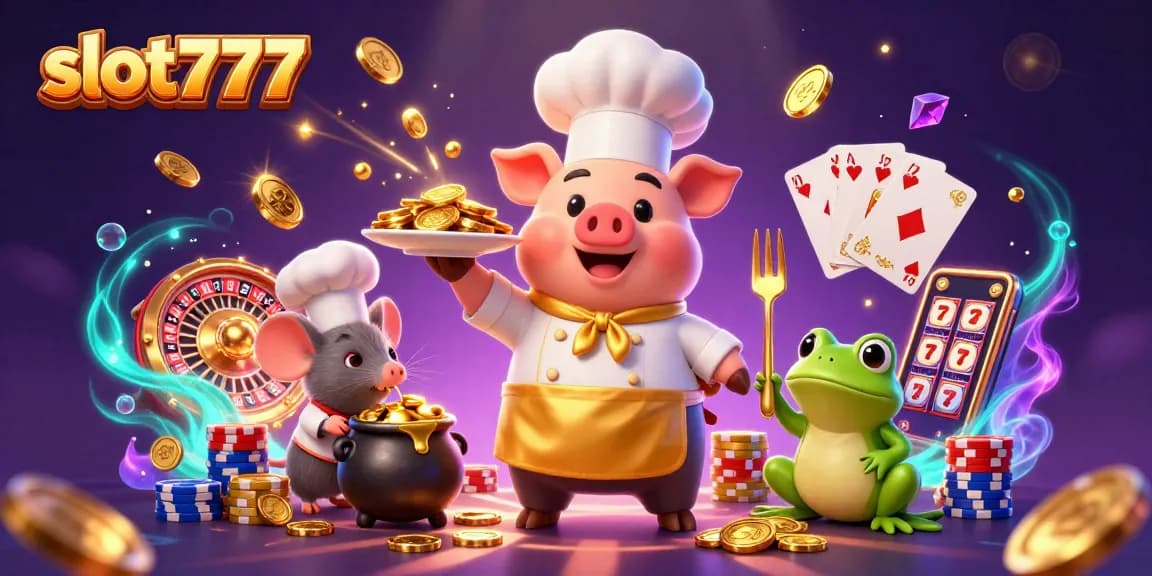 Play exciting slot777 games with vibrant visuals of gold coins and dynamic characters.