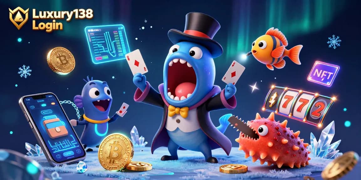 Experience Luxury138 Login with engaging gameplay featuring vibrant 3D characters and slot symbols.