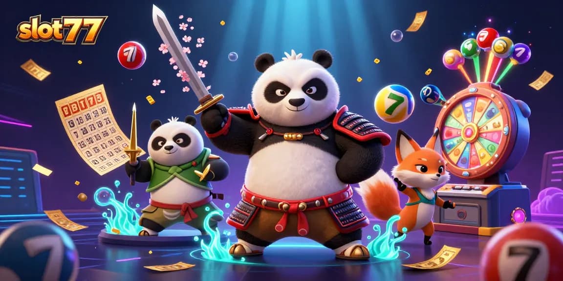 Experience the excitement of slot777 with vibrant characters and classic casino elements.