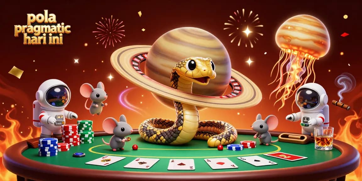 Engage with pola pragmatic hari ini as tiny astronaut mice bet on the cosmic roulette of a Saturn ring snake.