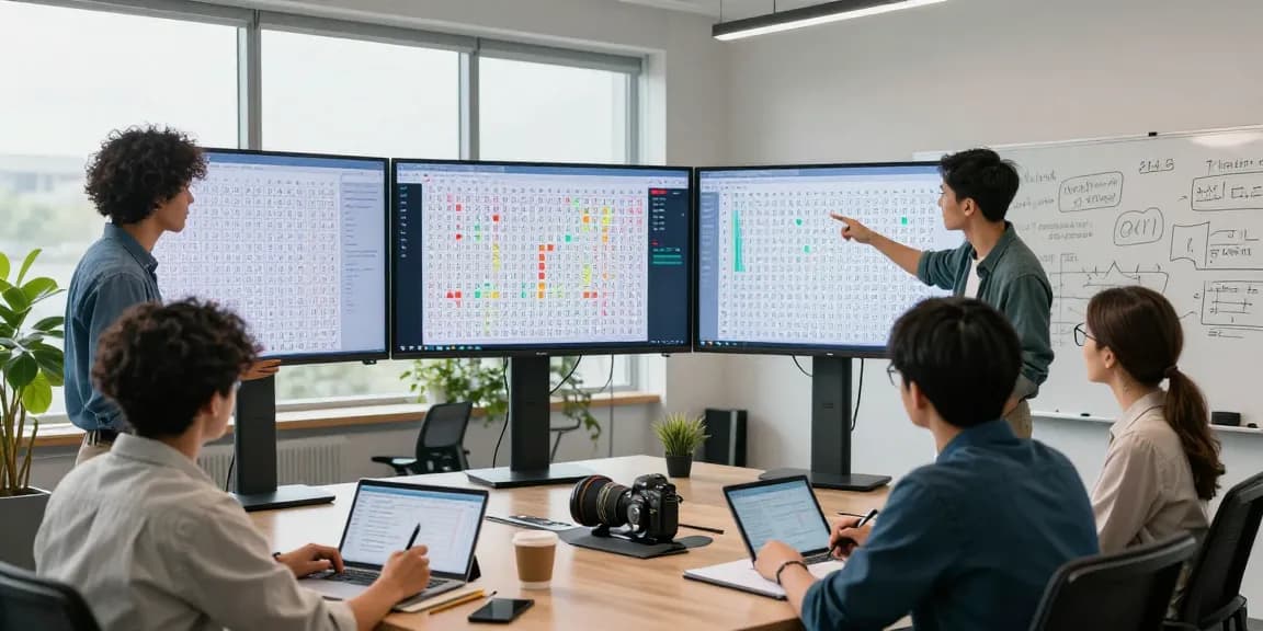 Analisis nomor rejeki di kantor modern dengan grafik dan statistik, menciptakan atmosfer motivasi.