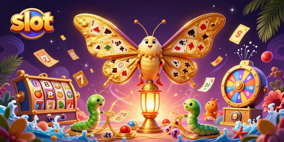 Experience thrilling slot game action with a vibrant 3D illustration of lively characters.