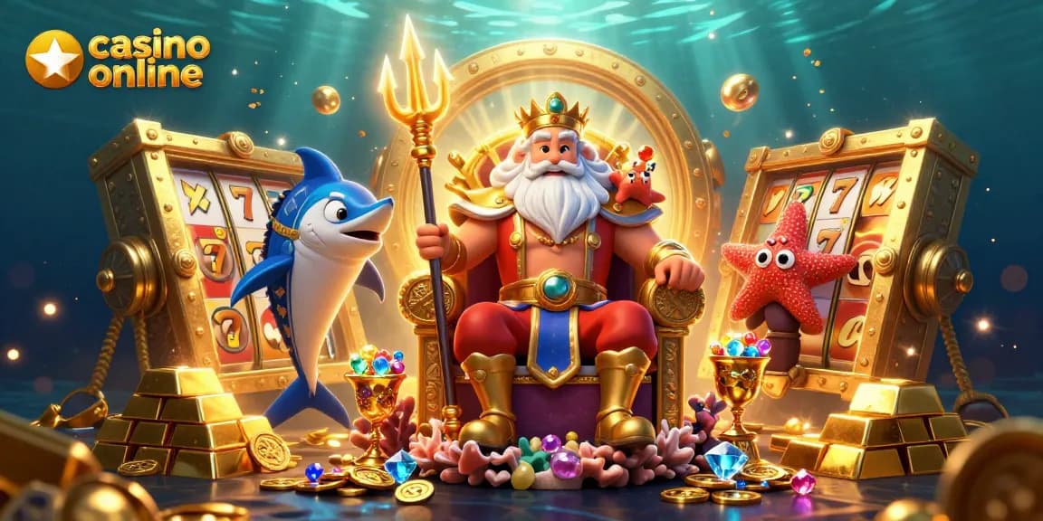 Joacă jocuri captivante la casino online cu regele Neptun și comoara strălucitoare