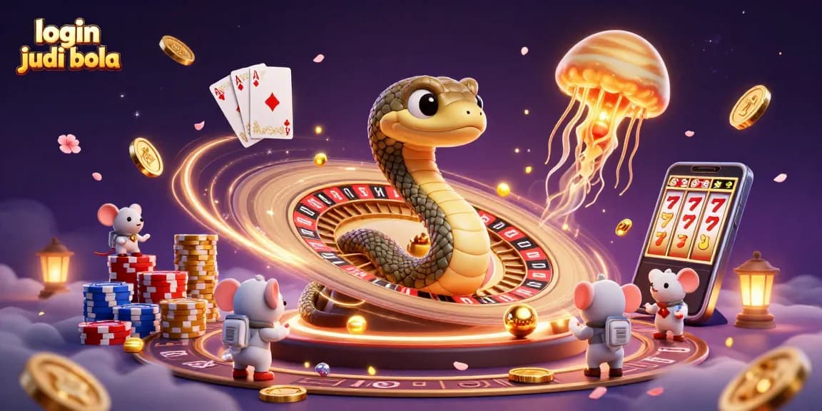 Engage in thrilling bets on login judi bola with cosmic characters and dynamic casino elements.