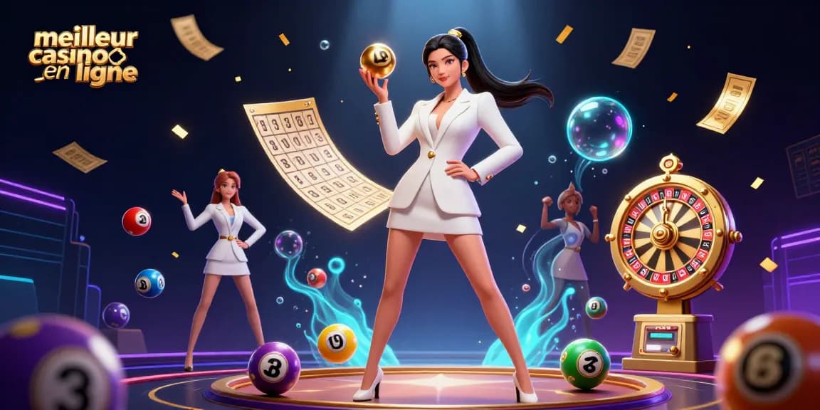 Interagissez avec le contenu mettant en avant le meilleur casino en ligne, meilleur casino en ligne, souligné par des éléments de jeu vibrants et un personnage confiant.