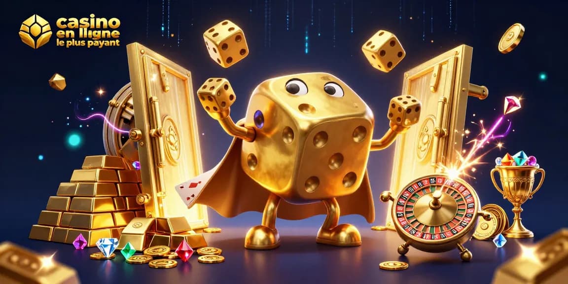 Découvrez le casino en ligne le plus payant avec des dés dorés et des trésors scintillants.
