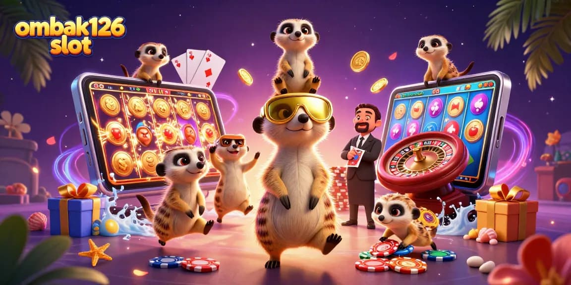 Menangkan permainan slot ombak126 dengan karakter meerkat yang lucu dan atmosfer kasino yang memikat.