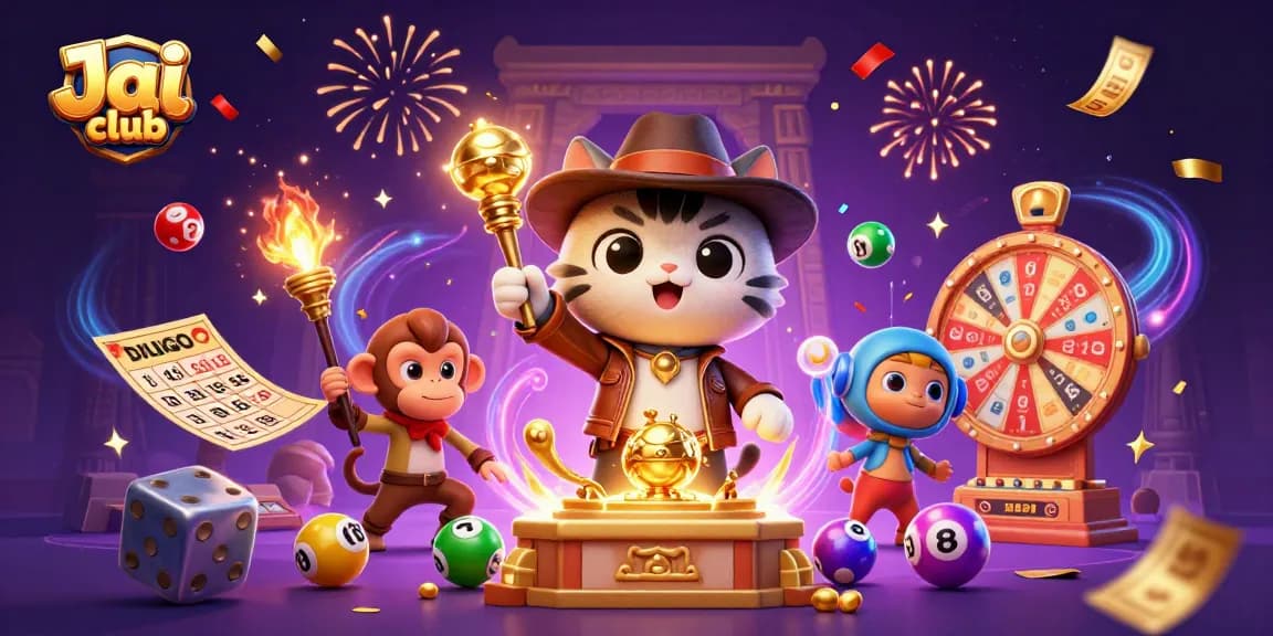 Experience thrilling jackpot action at Jai club with colorful lottery balls and festive rewards.