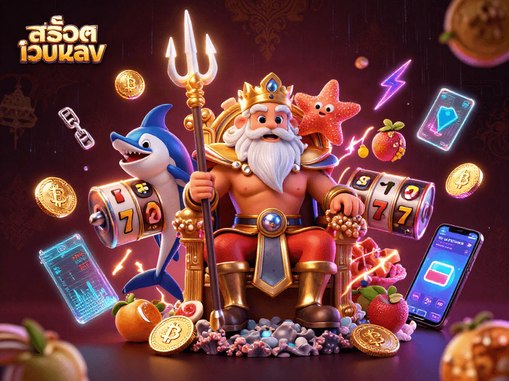 Experience the thrill of สล็อตเว็บตรง with jackpot reels and vibrant casino elements!