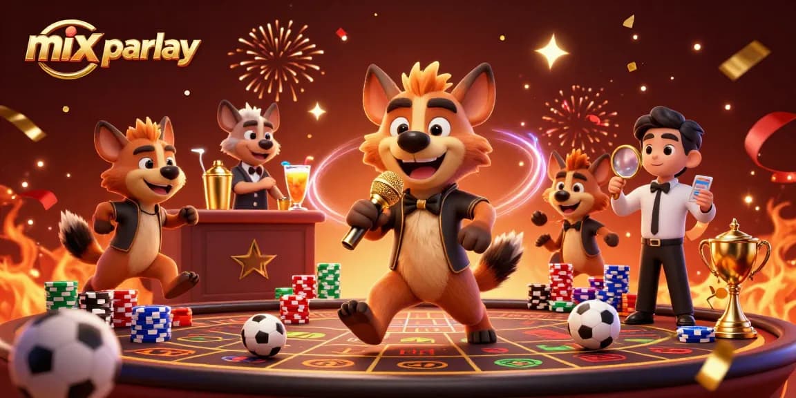 Taruhan mix parlay seru dengan hyena berkomedi di kasino sambil menghidangkan minuman dan memeriksa ID.