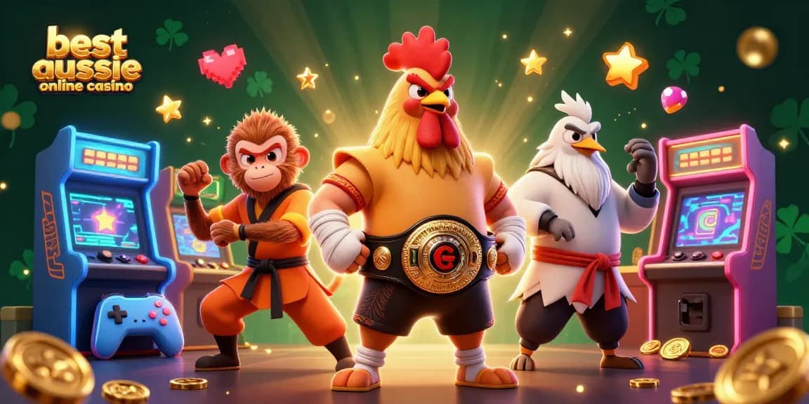 Experience the thrill at the best aussie online casino with engaging characters and vibrant game elements.