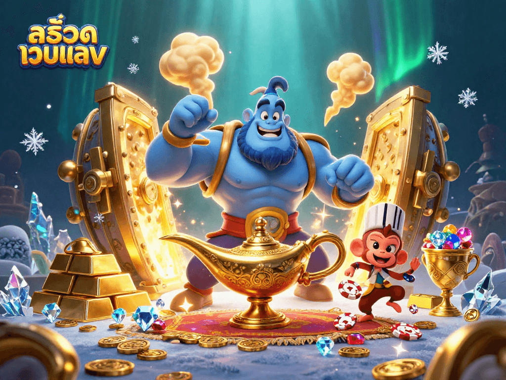 Experience exciting สล็อตเว็บตรง with our vibrant 3D cartoon illustration showcasing casino themes.