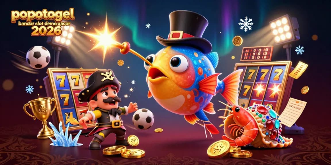 Experience the excitement at popotogel bandar slot demo gacor 2026 with dynamic slot elements and vibrant characters.
