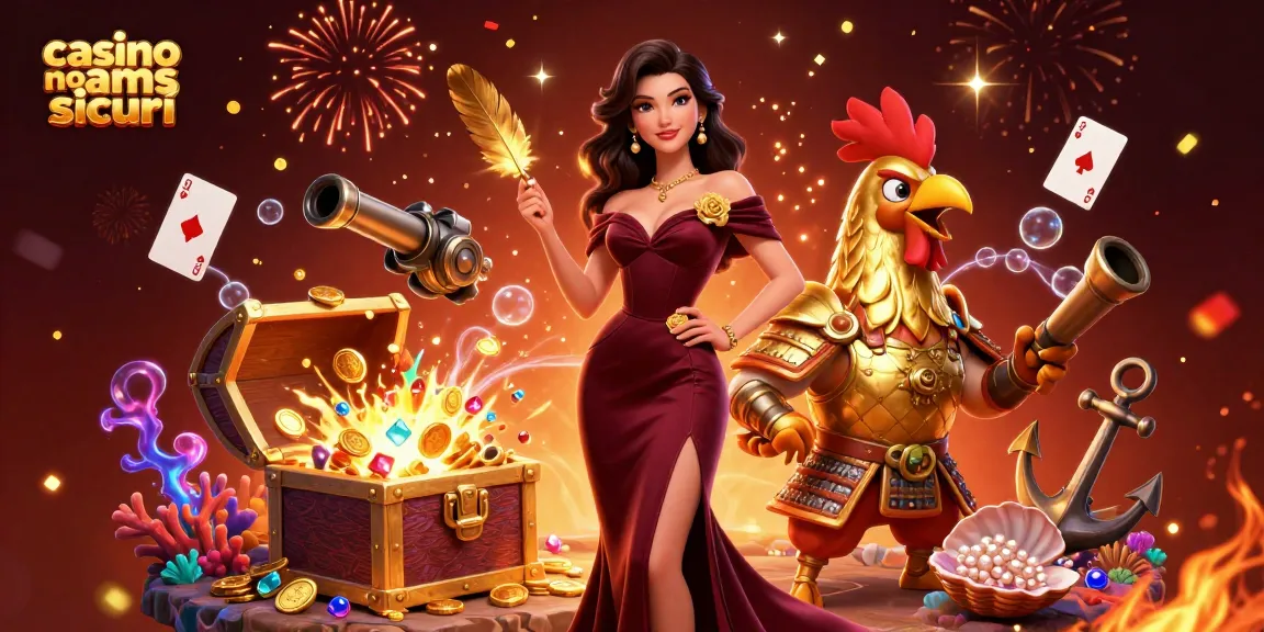 Unisciti all'azione emozionante nei casino non aams sicuri con personaggi glamour tra tesori dorati ed effetti infuocati.