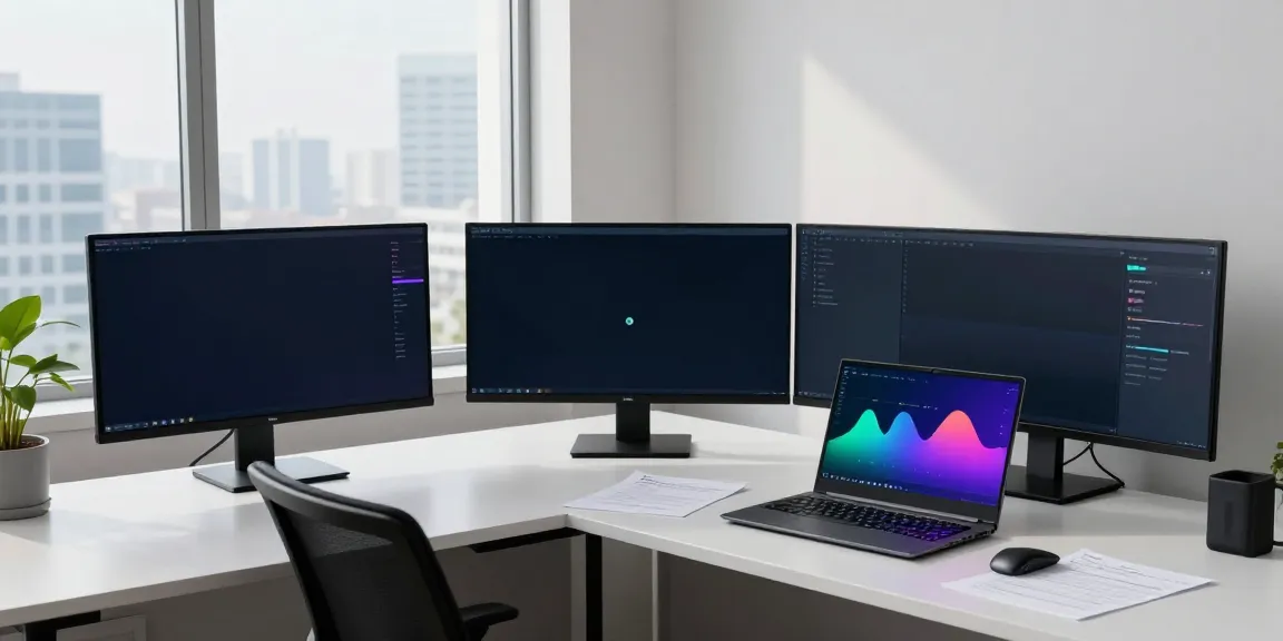 量化投资数据API integration in a tech-savvy cryptocurrency trading setup featuring multi-monitor configurations and digital asset management tools.
