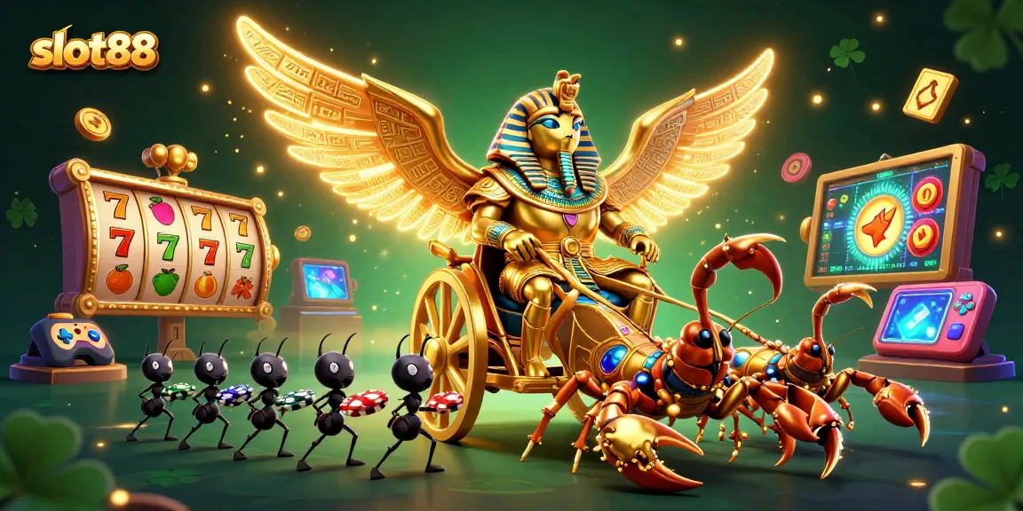 Experience thrilling wins at slot88 with vibrant slot reels and jackpot delights in a dynamic casino scene.