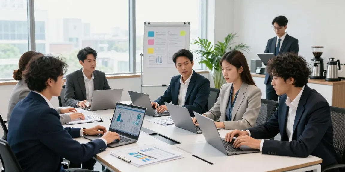 Team collaborating in a modern office, emphasizing wps下载 for efficient document management and cloud synchronization.