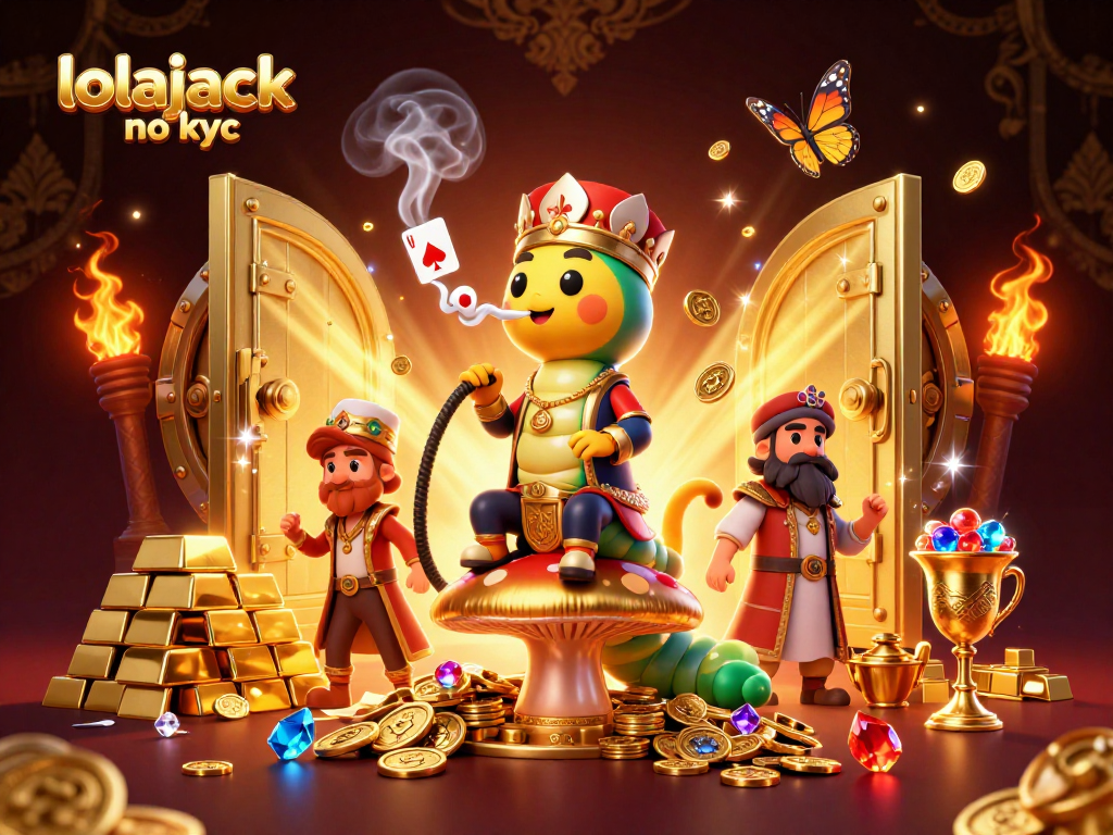 Play and win big with lolajack no kyc casino style featuring vibrant characters and dazzling treasures.