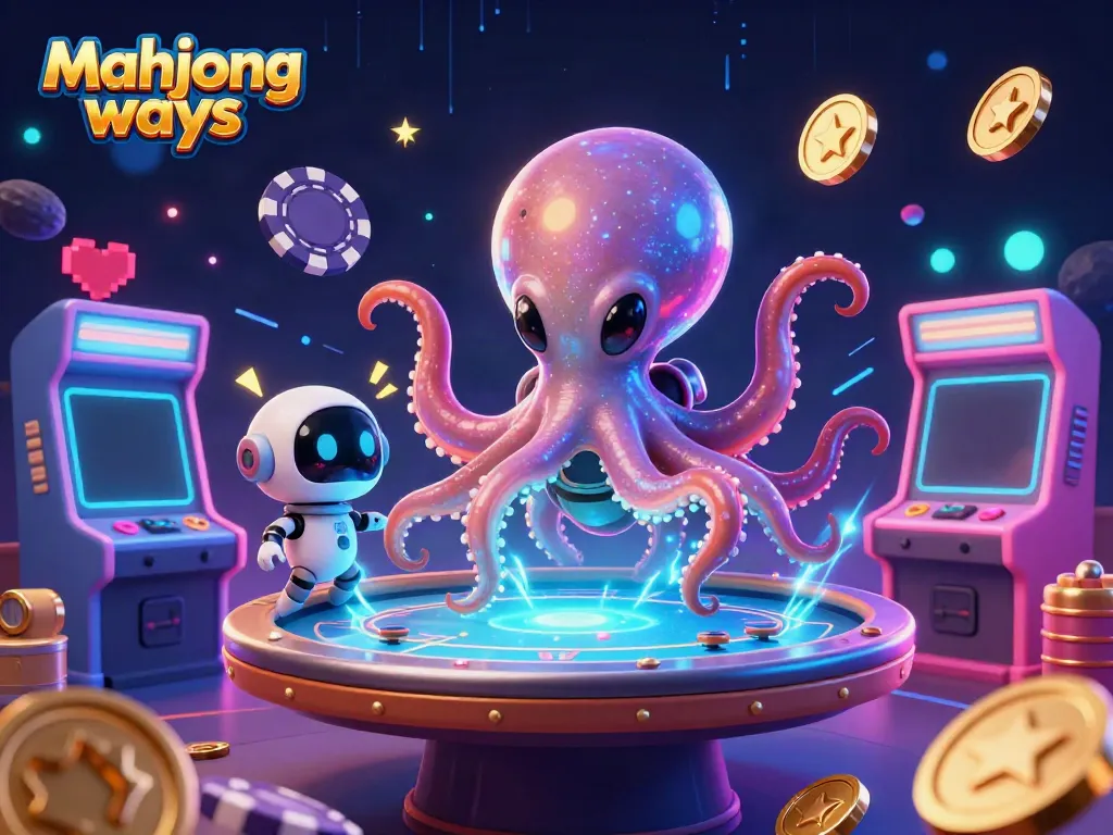 Experience winning strategies with mahjong ways in a vibrant casino-themed illustration featuring characters and game elements.