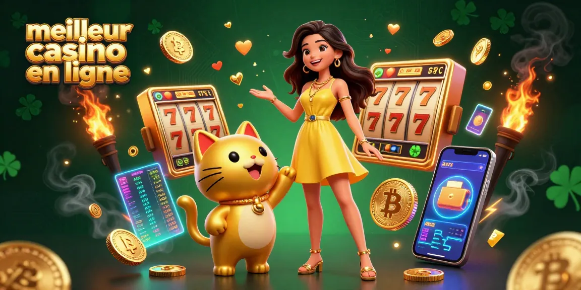 Découvrez un jeu expert au meilleur casino en ligne avec une joyeuse femme asiatique et un chat porte-bonheur doré.