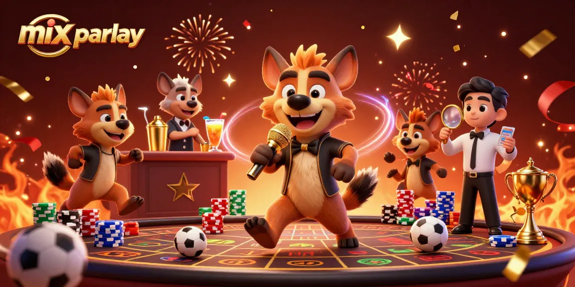 Taruhan mix parlay seru dengan hyena berkomedi di kasino sambil menghidangkan minuman dan memeriksa ID.